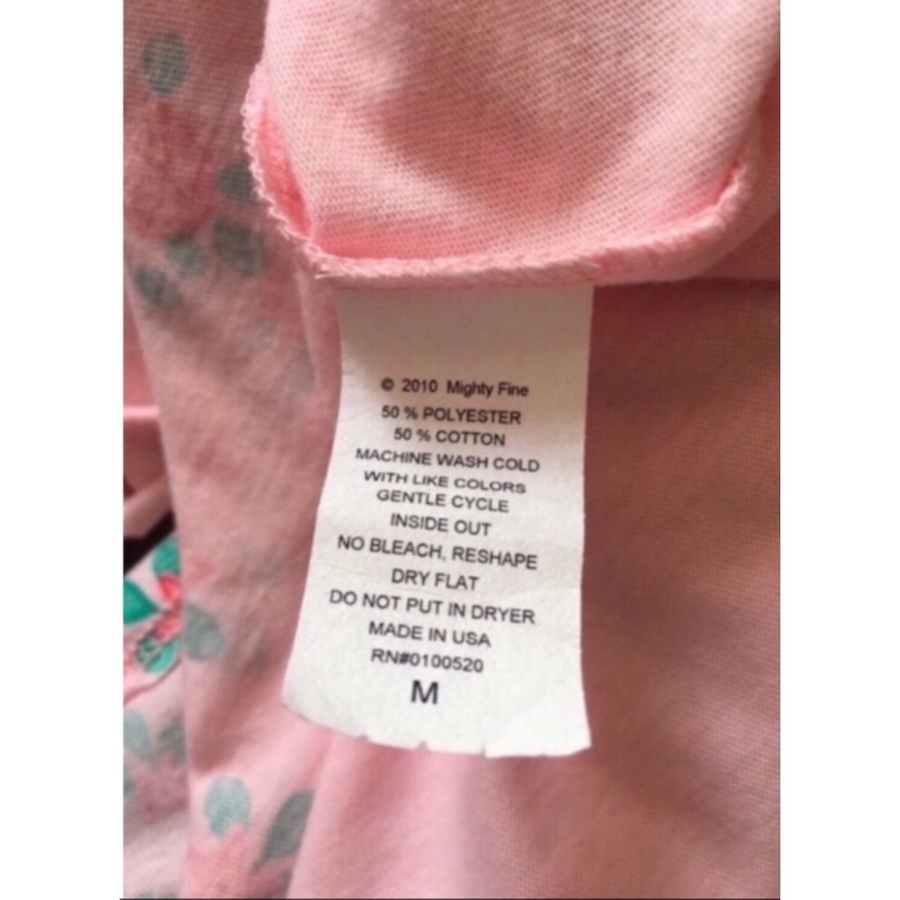 Mighty Fine Pink Floral Kiss Tank Top - Picture 8 of 8